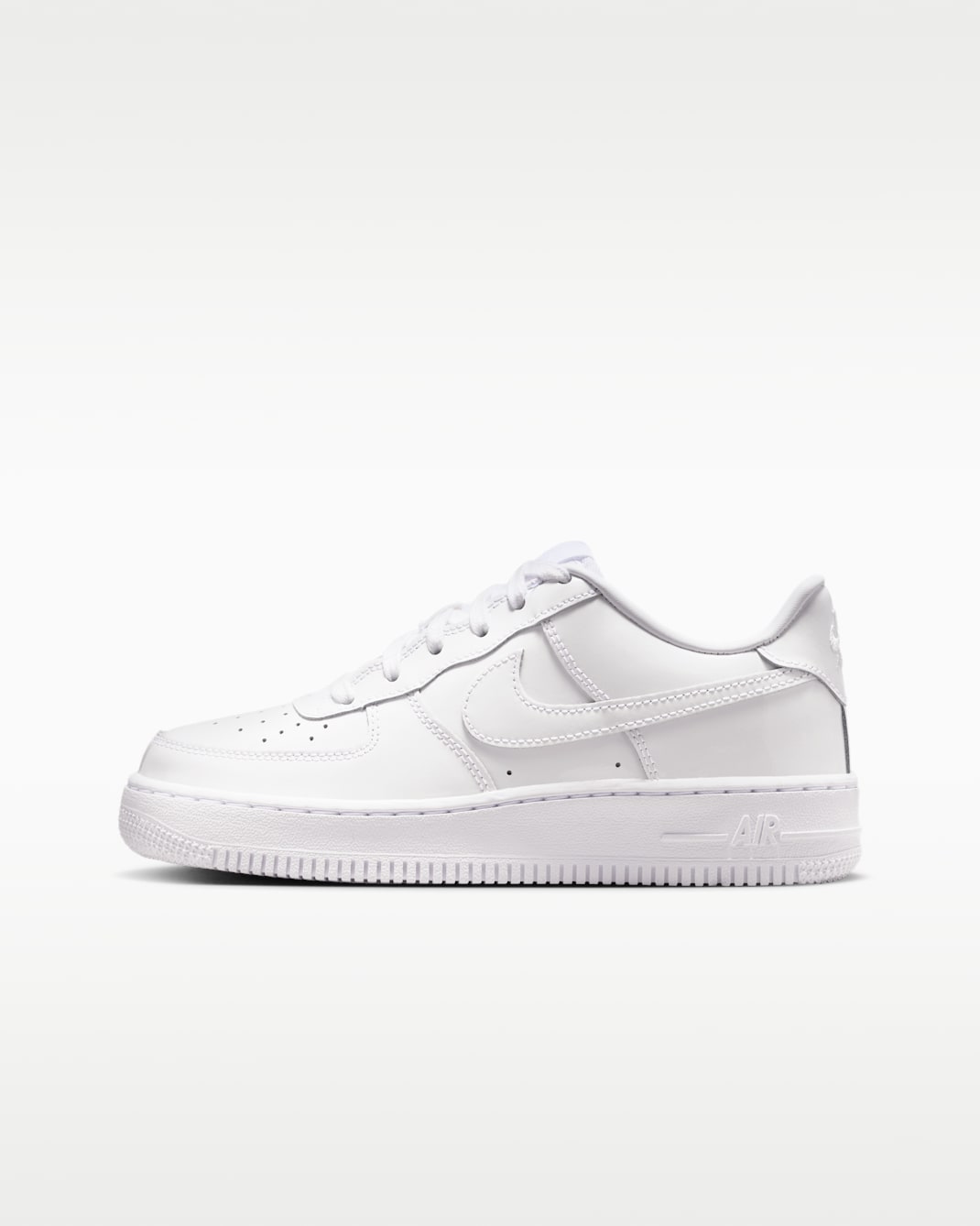 Nike Air Force 1 Big Kids' Shoes - White/White