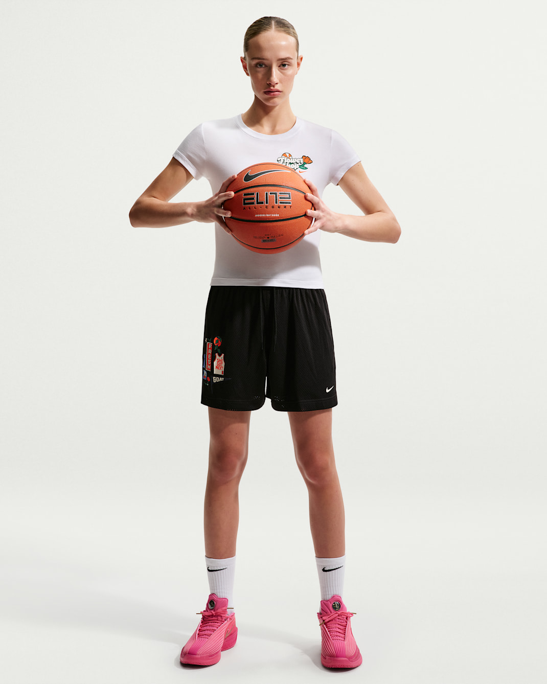 Nike Essential Women's Dri-FIT 4" Basketball Shorts - Black/Pale Ivory