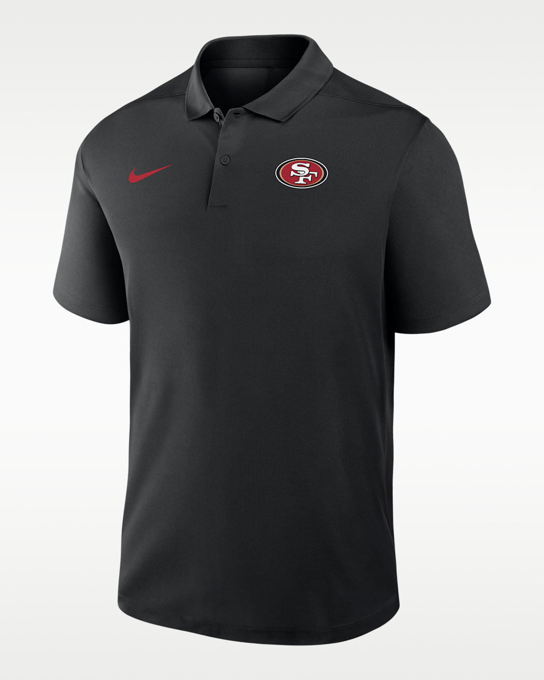 San Francisco 49ers Logo Victory Men's Nike Dri-FIT NFL Polo - Black