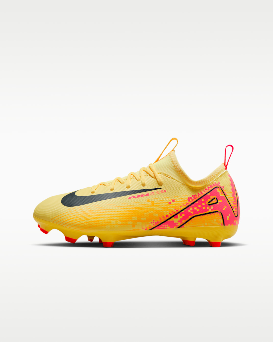 Nike Jr. Mercurial Vapor 16 Academy 'Kylian Mbappé' Older Kids' Multi-Ground Low-Top Football Boot - Light Laser Orange/Armoury Navy