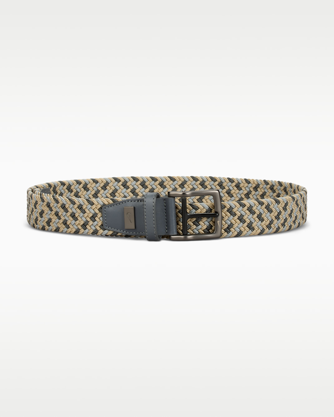 Nike Men's Stretch Woven Golf Belt - Multi-Color/Grey/Silver/Silver