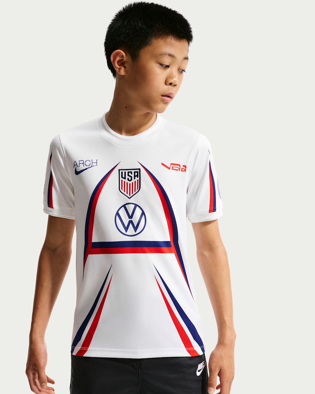 USA x V.A.A. Big Kids' Short-Sleeve Soccer Top