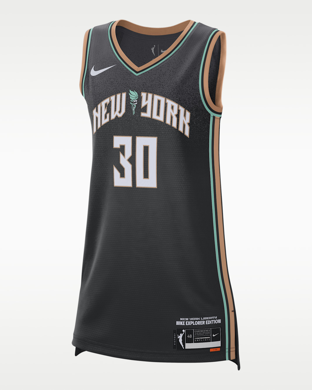 Jersey Nike Dri-FIT de la WNBA Victory New York Liberty Explorer Edition - Negro