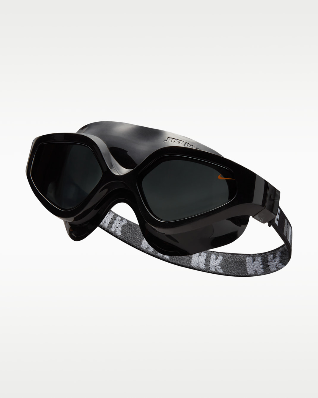 Goggles tipo máscara para natación Nike Expanse - Negro/Humo oscuro/Blanco/Naranja magma