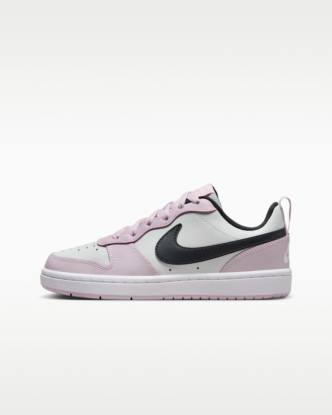 Nike Court Borough Low 2 Big Kids' Shoes - Photon Dust/Iced Lilac/White/Off Noir