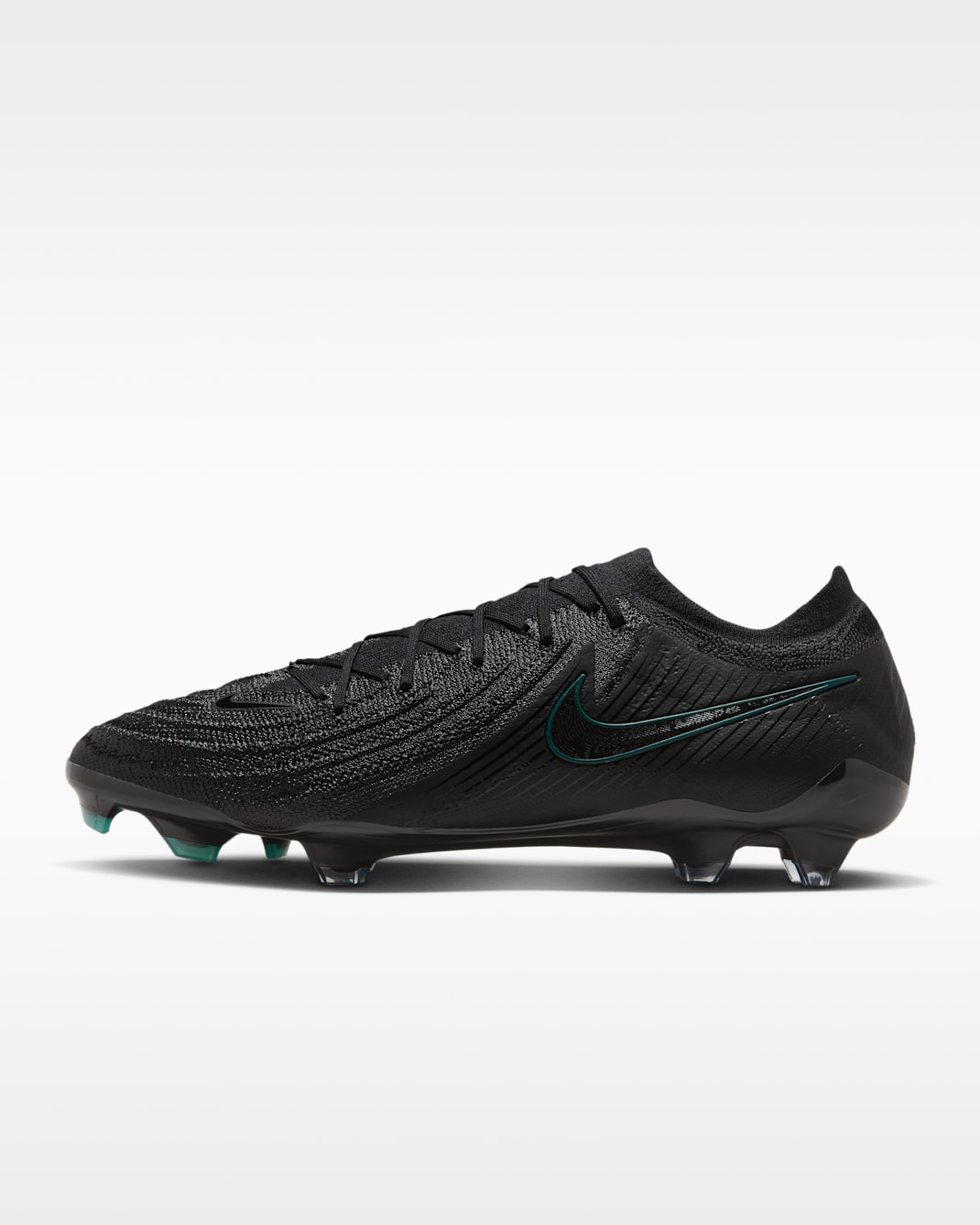 Chaussure de foot basse à crampons FG Nike Phantom GX 2 Elite - Noir/Deep Jungle/Noir