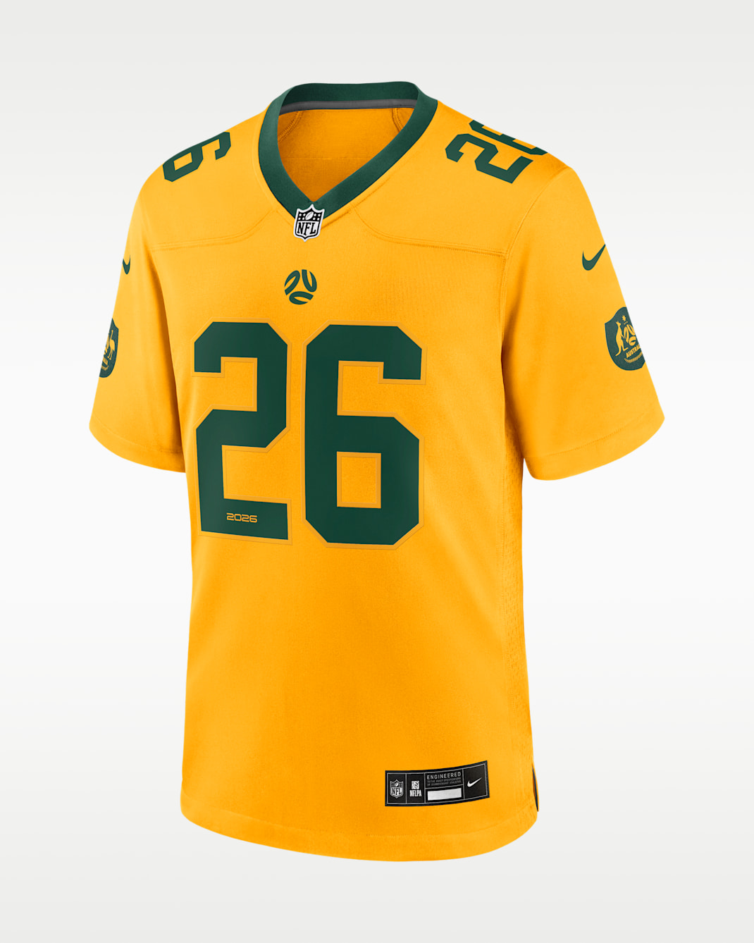 Australia National Team Men's Nike Soccer x NFL Game Jersey - Gold