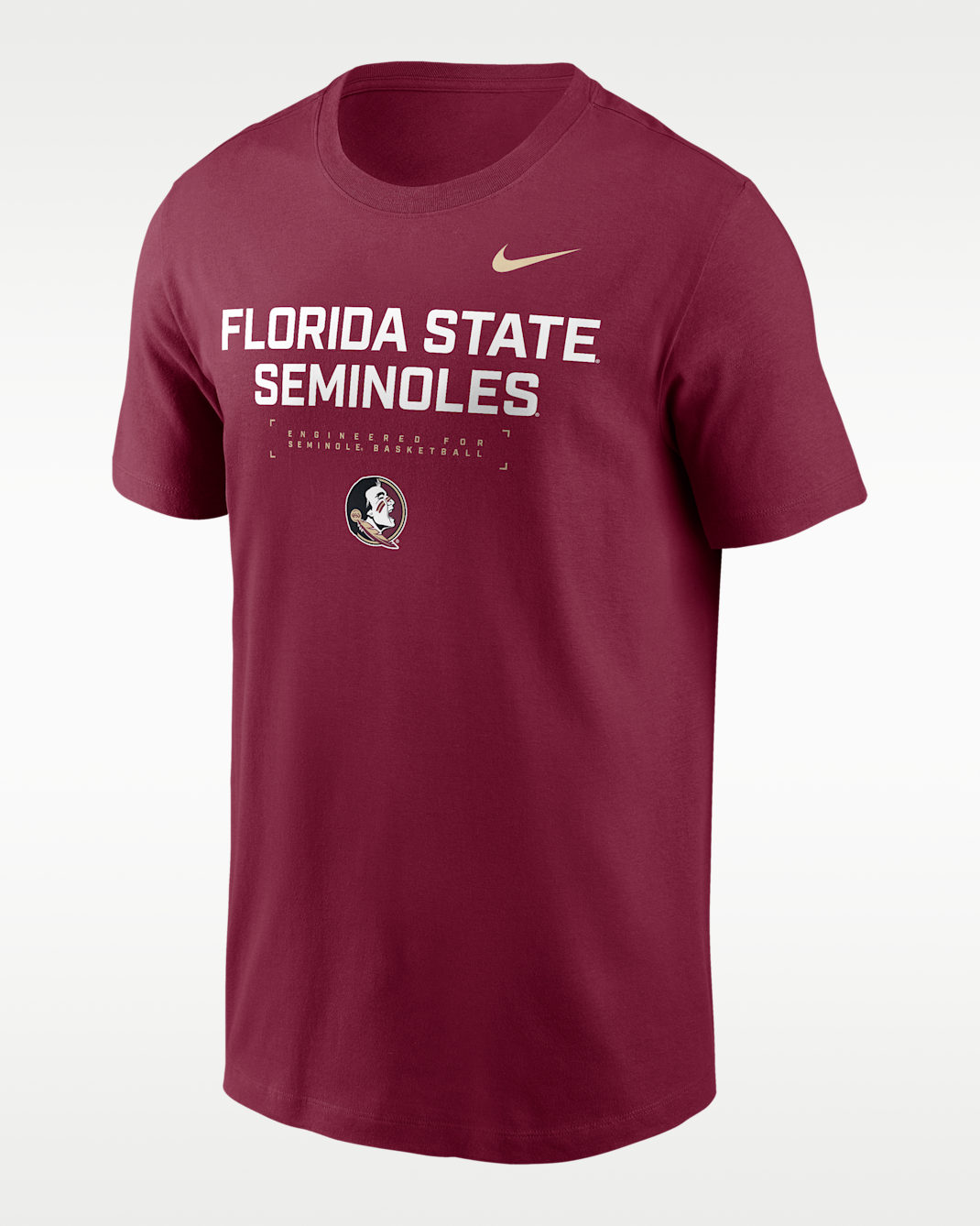 Florida State Courtside Basketball Men's Nike Dri-FIT College T-Shirt - Garnet