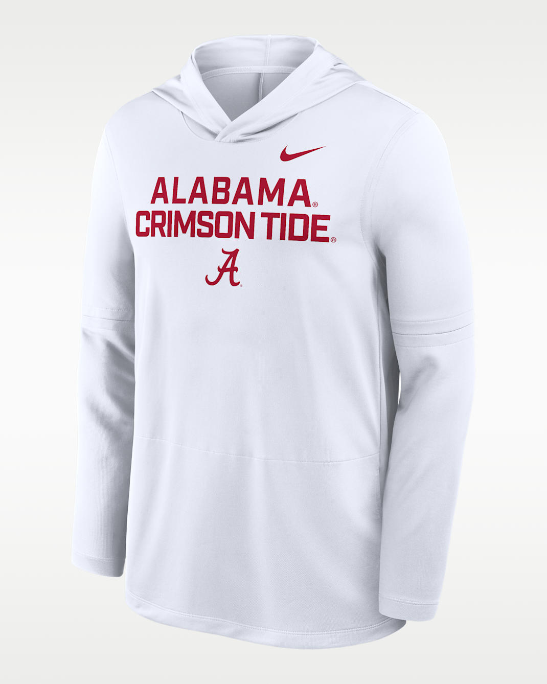 Alabama Sideline Men's Nike Dri-FIT College Long-Sleeve Hooded Top - White
