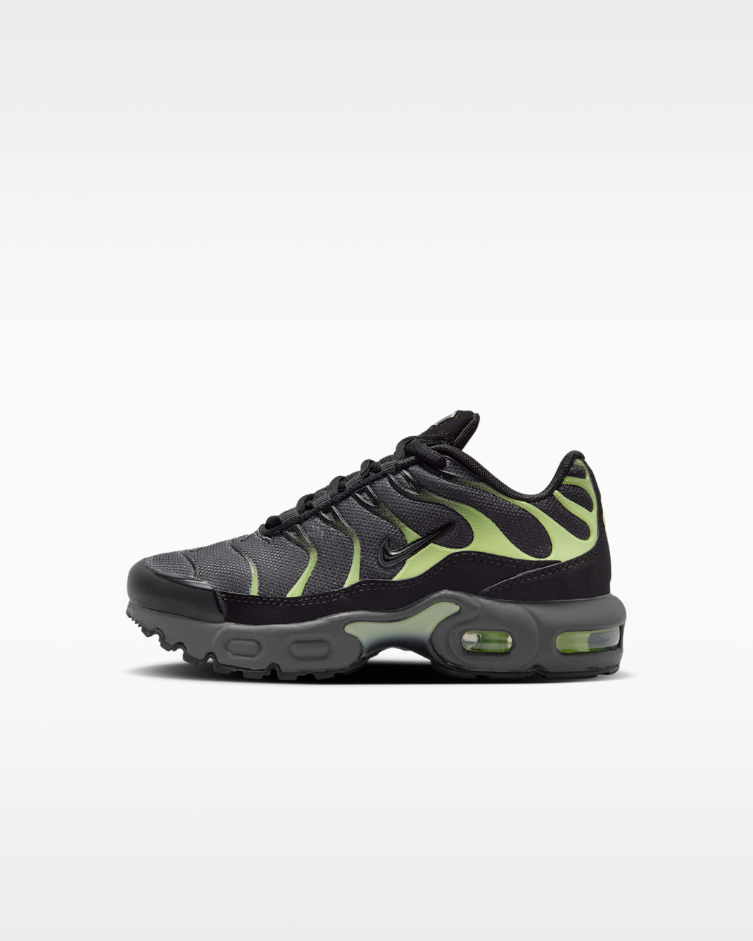 Chaussure Nike Air Max Plus pour enfant - Iron Grey/Light Liquid Lime/Noir