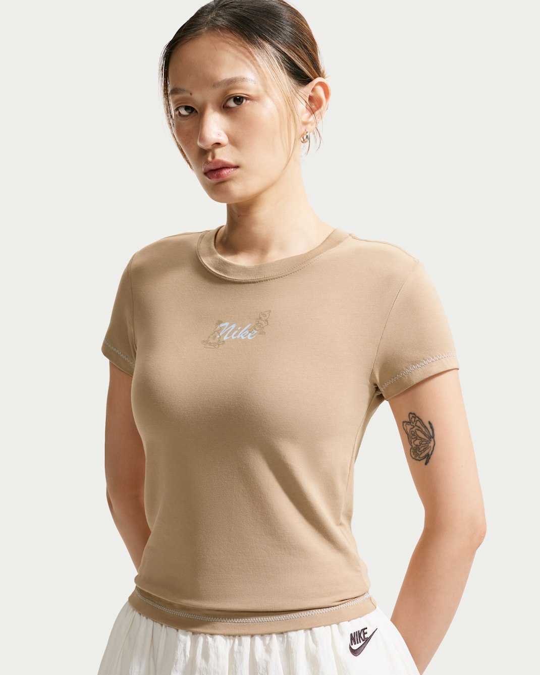 Nike Sportswear Chill Knit Women's T-Shirt - British Khaki