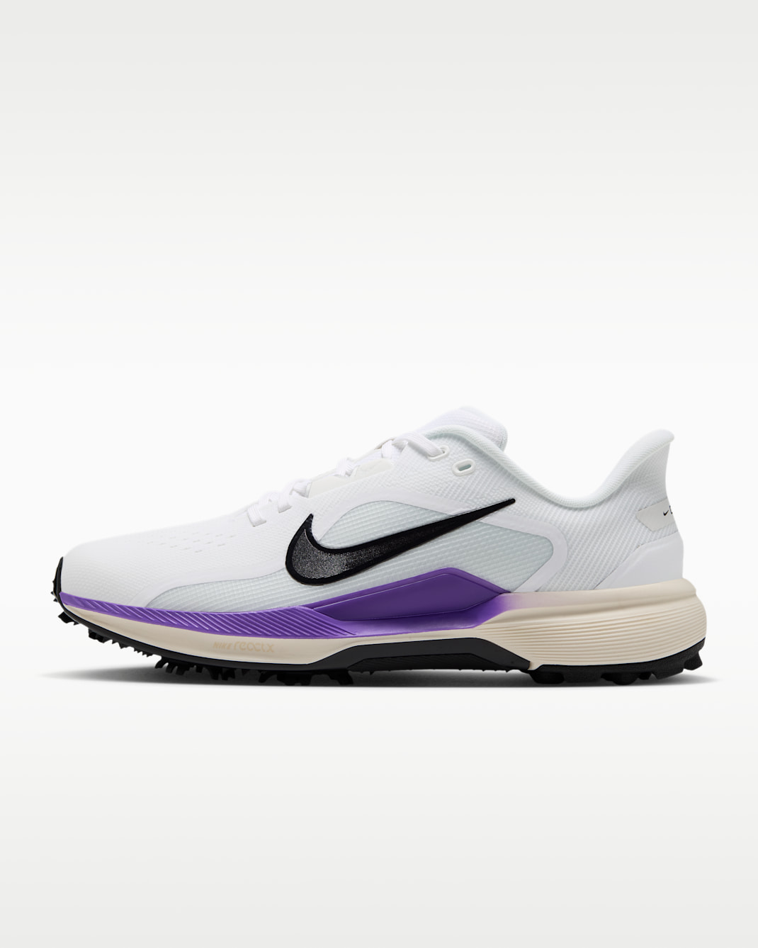Chaussure de golf Nike Pegasus 1 G - Blanc/Action Grape/Metallic Silver/Noir
