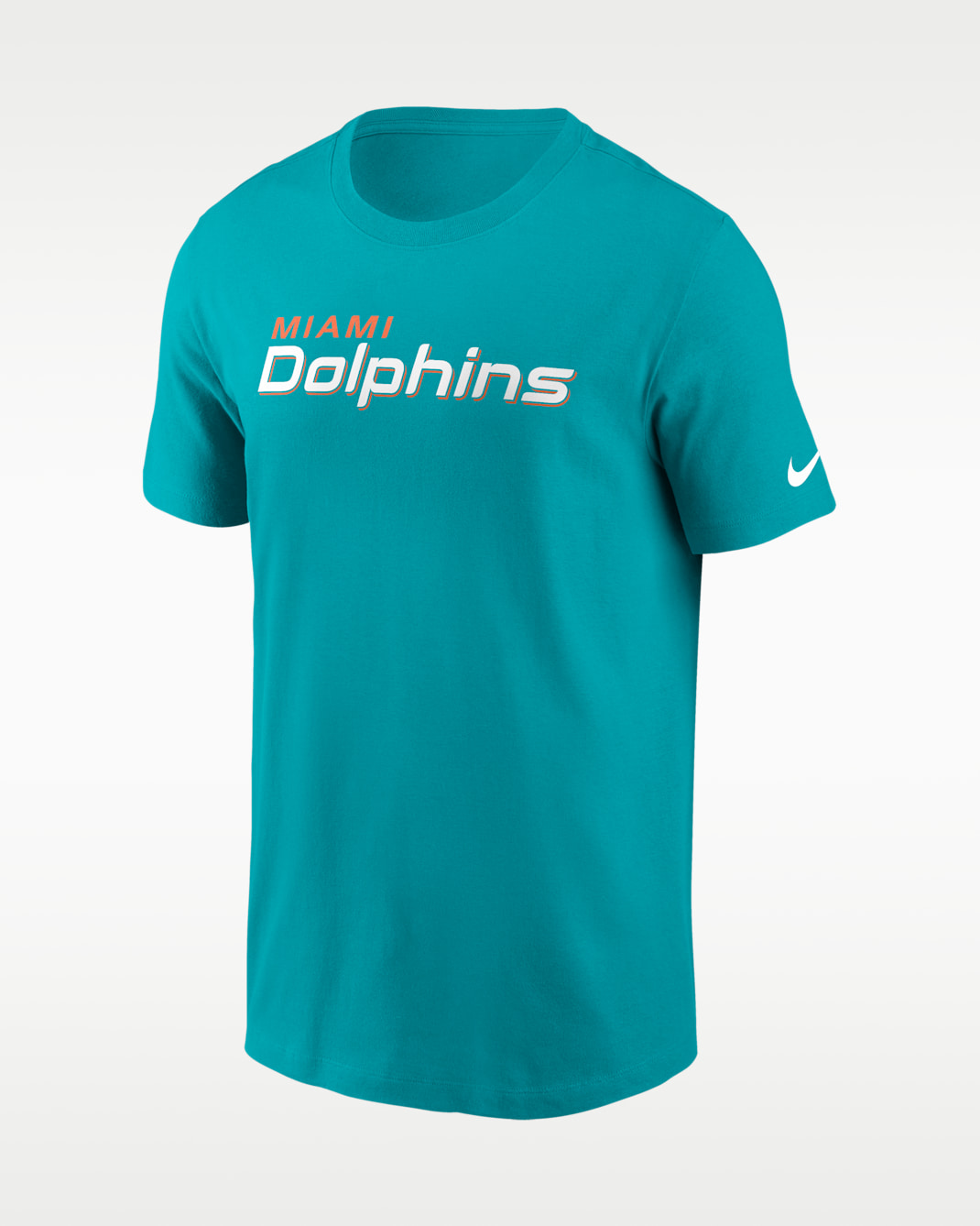 Playera Nike de la NFL para hombre Miami Dolphins Primetime Wordmark Essential - Verde turbo
