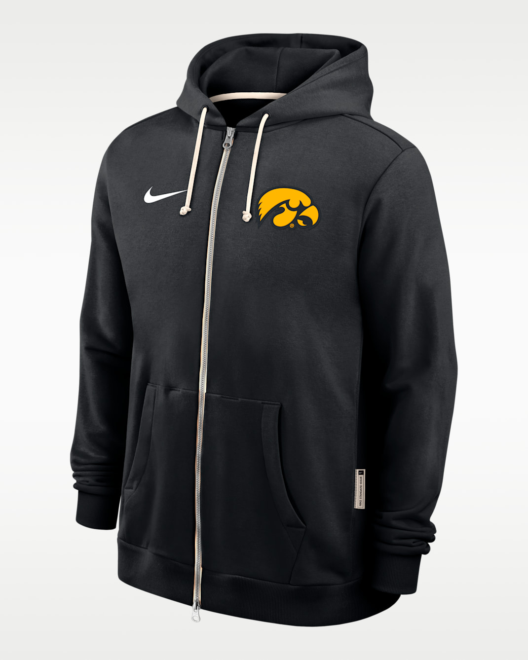 Iowa Sideline Men's Nike Dri-FIT College Full-Zip Hoodie - Black