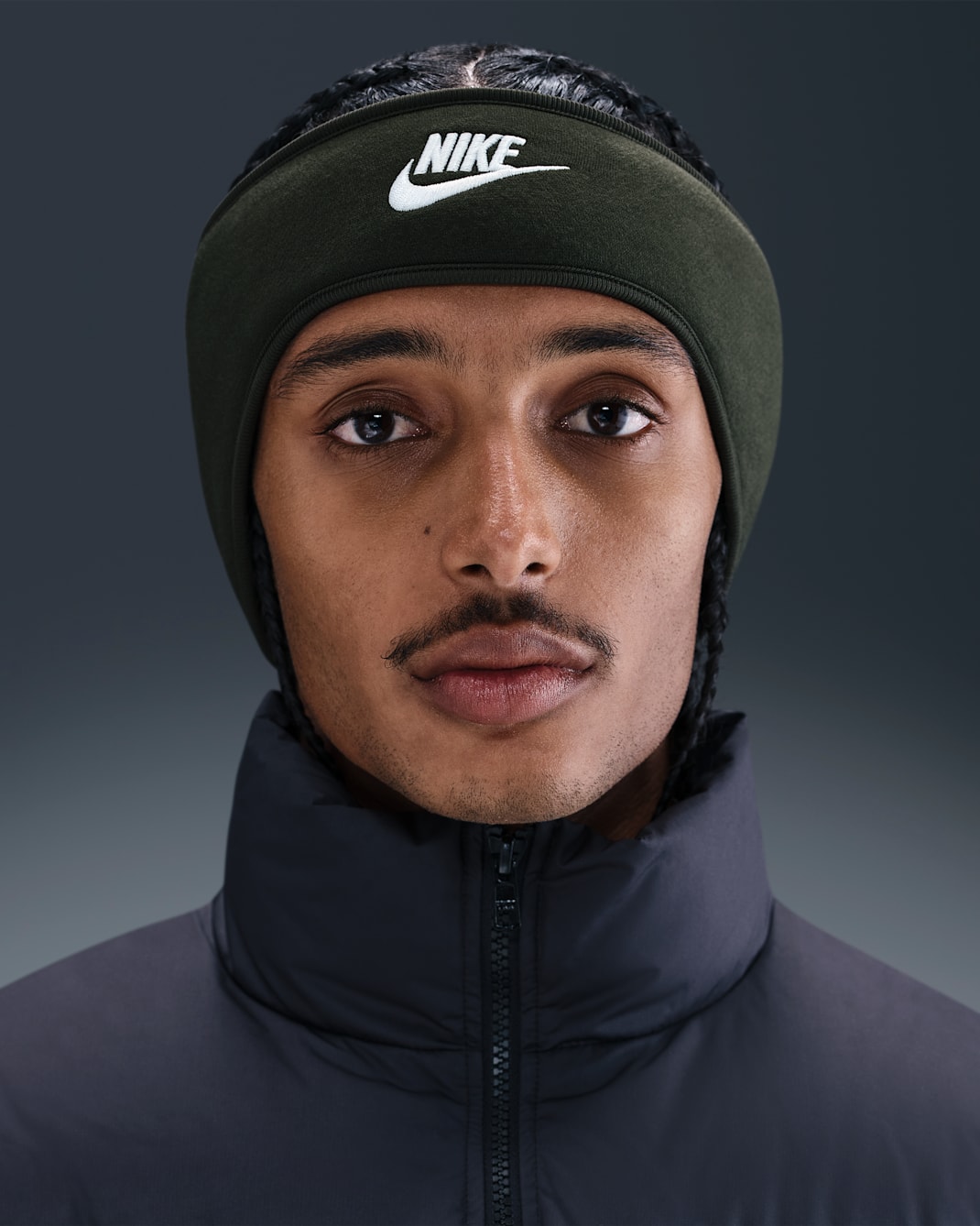 Nike Club Fleece Men's Headband - Sequoia/Black/White