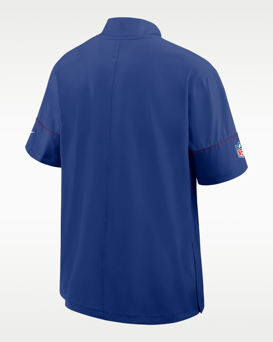 New York Giants Sideline Coach Men's Nike NFL 1/2-Zip Short-Sleeve Hooded Jacket
