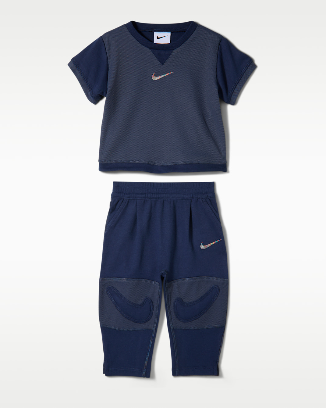 Nike ready, set! Baby T-Shirt and Joggers Set - Midnight Navy
