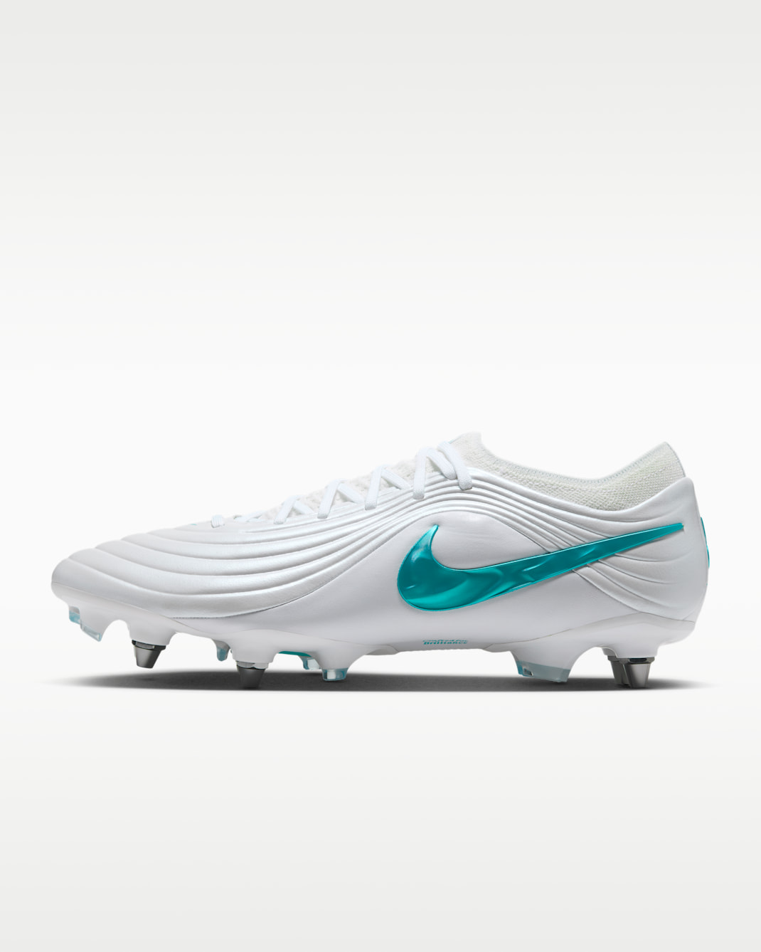 Nike Tiempo Maestro Elite Soft-Ground Low-Top Football Boots - White/White/Dusty Cactus