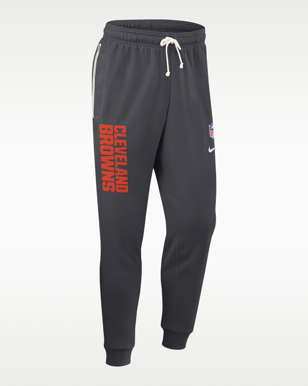 Pants Nike Dri-FIT de la NFL de pierna entallada para hombre Cleveland Browns Ground Game Sideline - Antracita