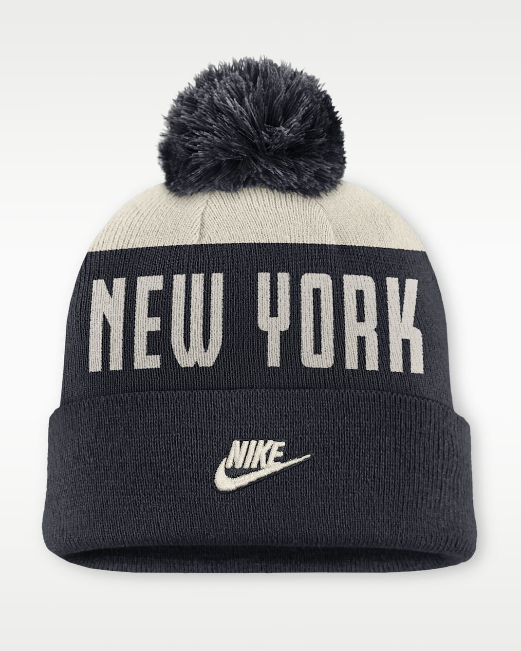 New York Yankees Cooperstown Peak Men's Nike MLB Cuffed Pom Beanie