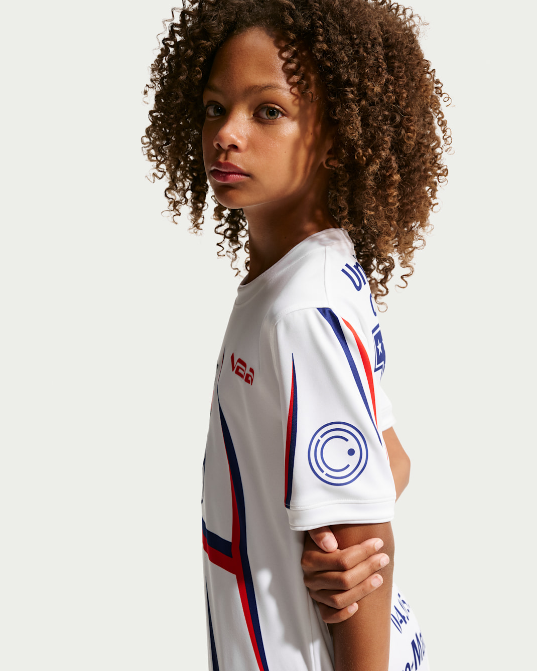 USA x V.A.A. Big Kids' Short-Sleeve Soccer Top