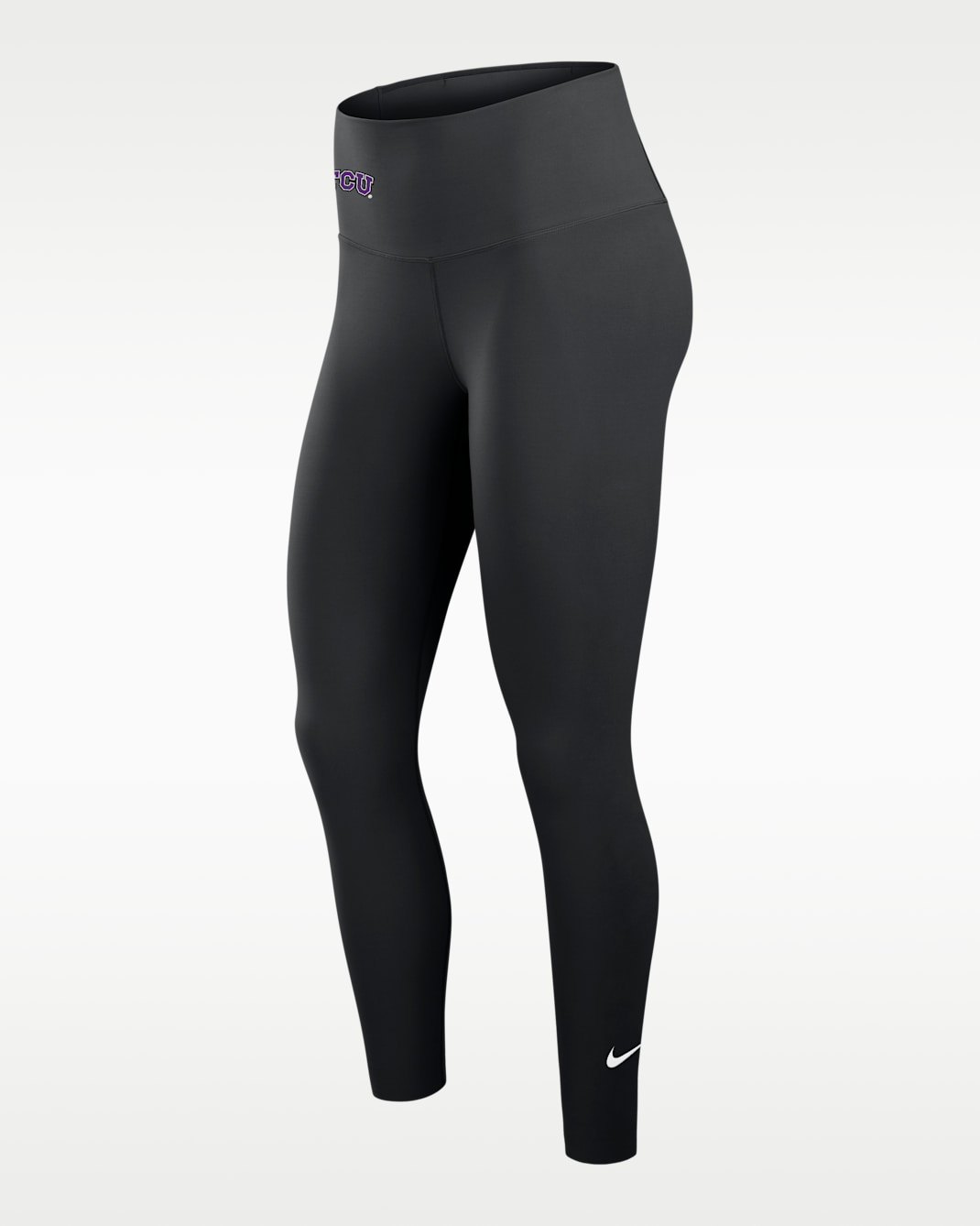 Nike One (TCU Horned Frogs) Women's Dri-FIT High-Rise Leggings - Black