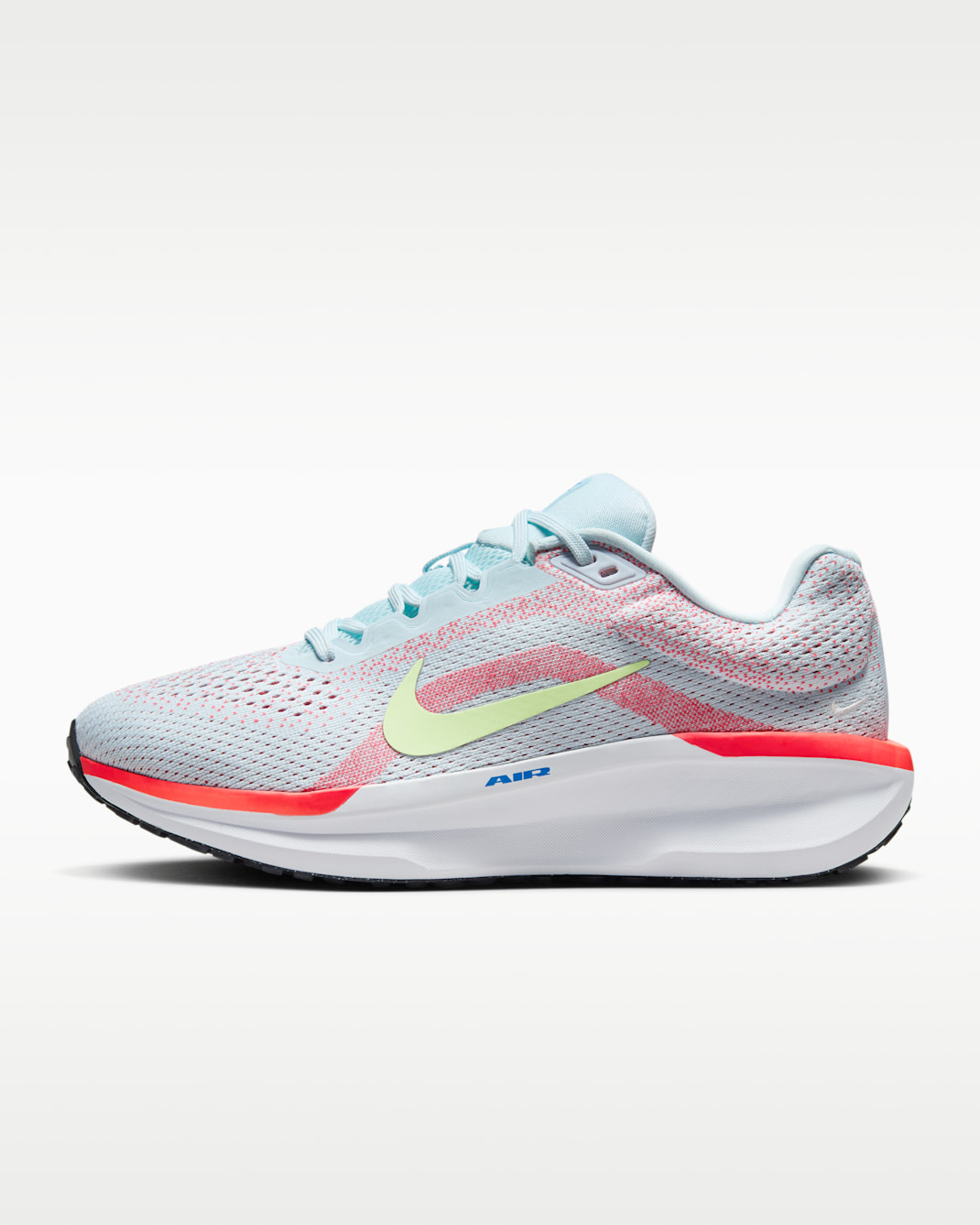 Nike Winflo 11 女款路跑鞋 - Glacier Blue/Bright Crimson/Sail/Barely Volt