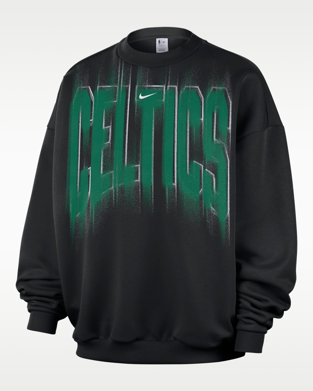 Haut de basket en Fleece Nike Boston Celtics Standard Issue pour homme - Noir/Blanc