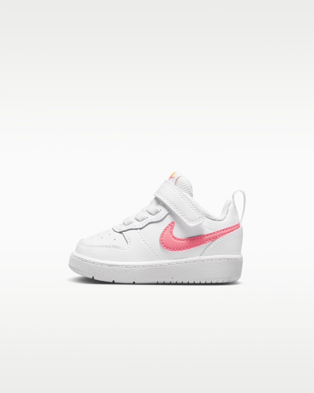 Nike Court Borough Low 2 Baby/Toddler Shoes - White/Laser Orange/Coral Chalk