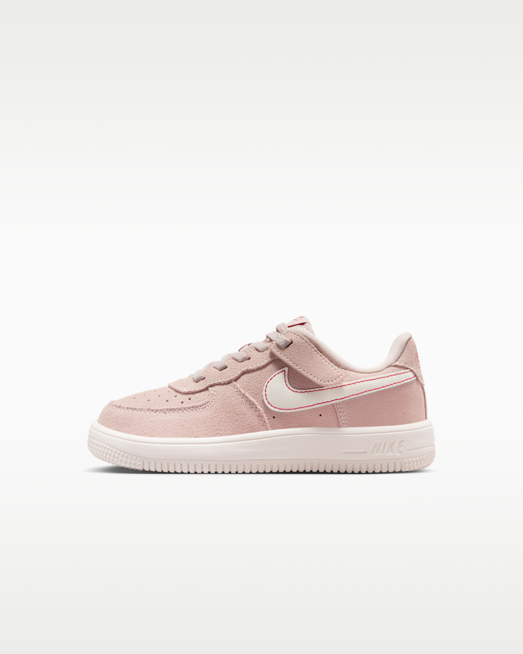 Nike Force 1 Low LV8 EasyOn Schuh (jüngere Kinder) - Silt Red/University Red/Sail