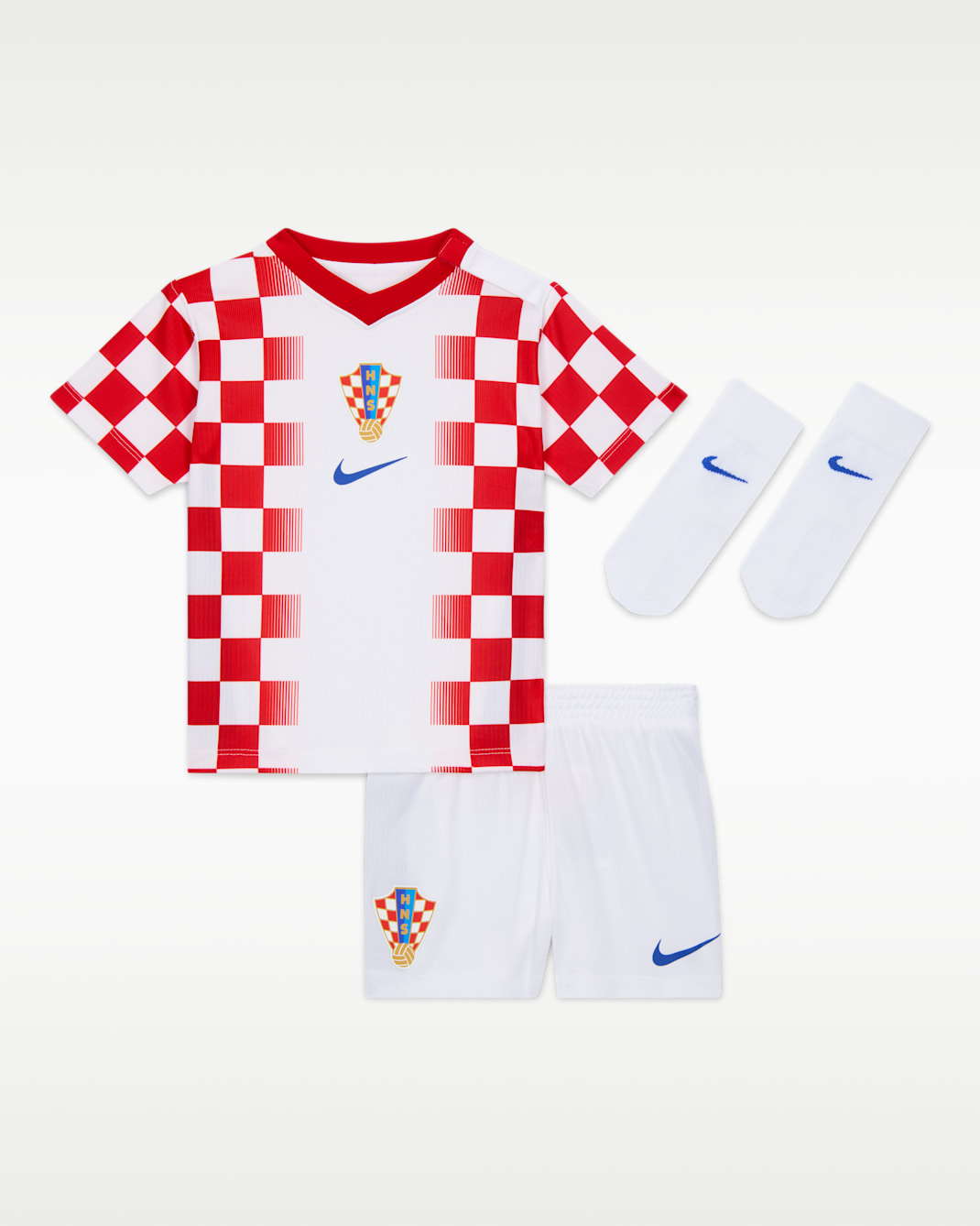 Croatia 2026 Baby/Toddler Nike Football Replica 3-Piece Kit - White/University Red/Hyper Royal