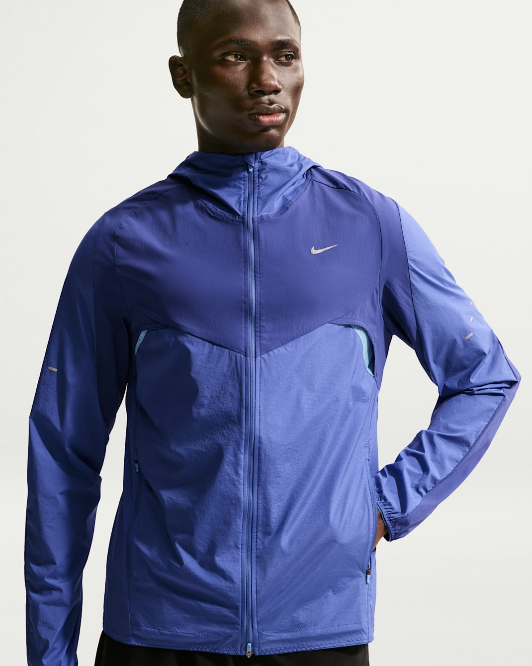 Nike Stride Men's Repel Running Jacket - Deep Royal Blue/Lapis/Royal Pulse
