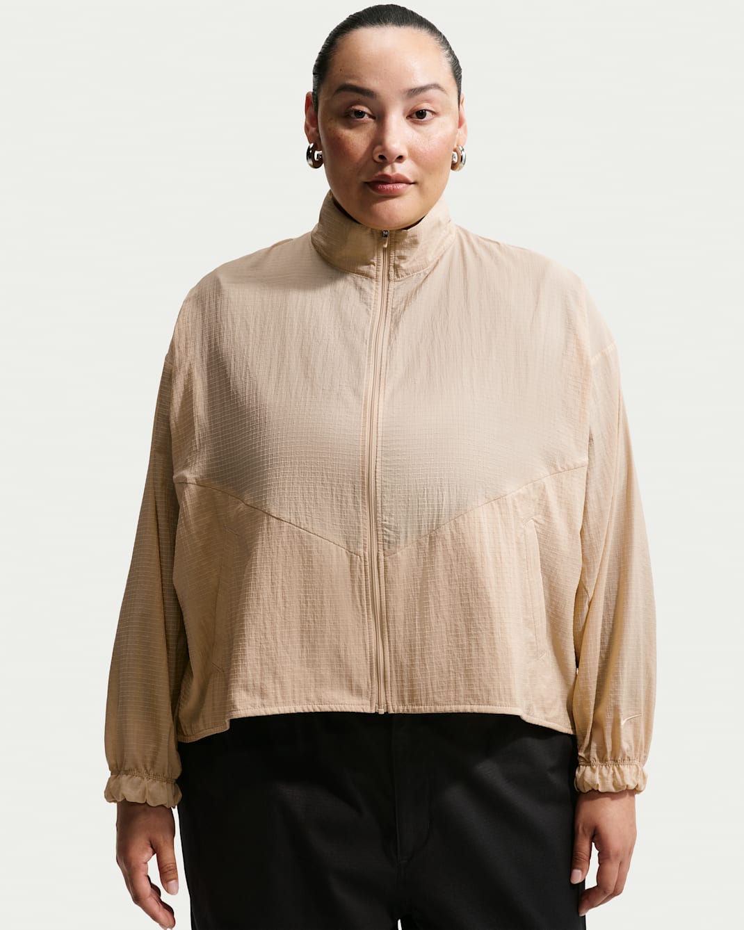 Chamarra ligera de ripstop oversized para mujer (talla grande) Nike Sportswear  - Lino/Lino