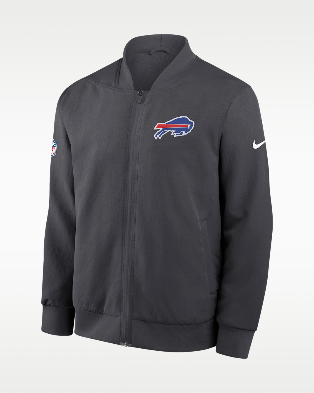 Buffalo Bills Sideline Men's Nike NFL Full-Zip Bomber Jacket - Anthracite