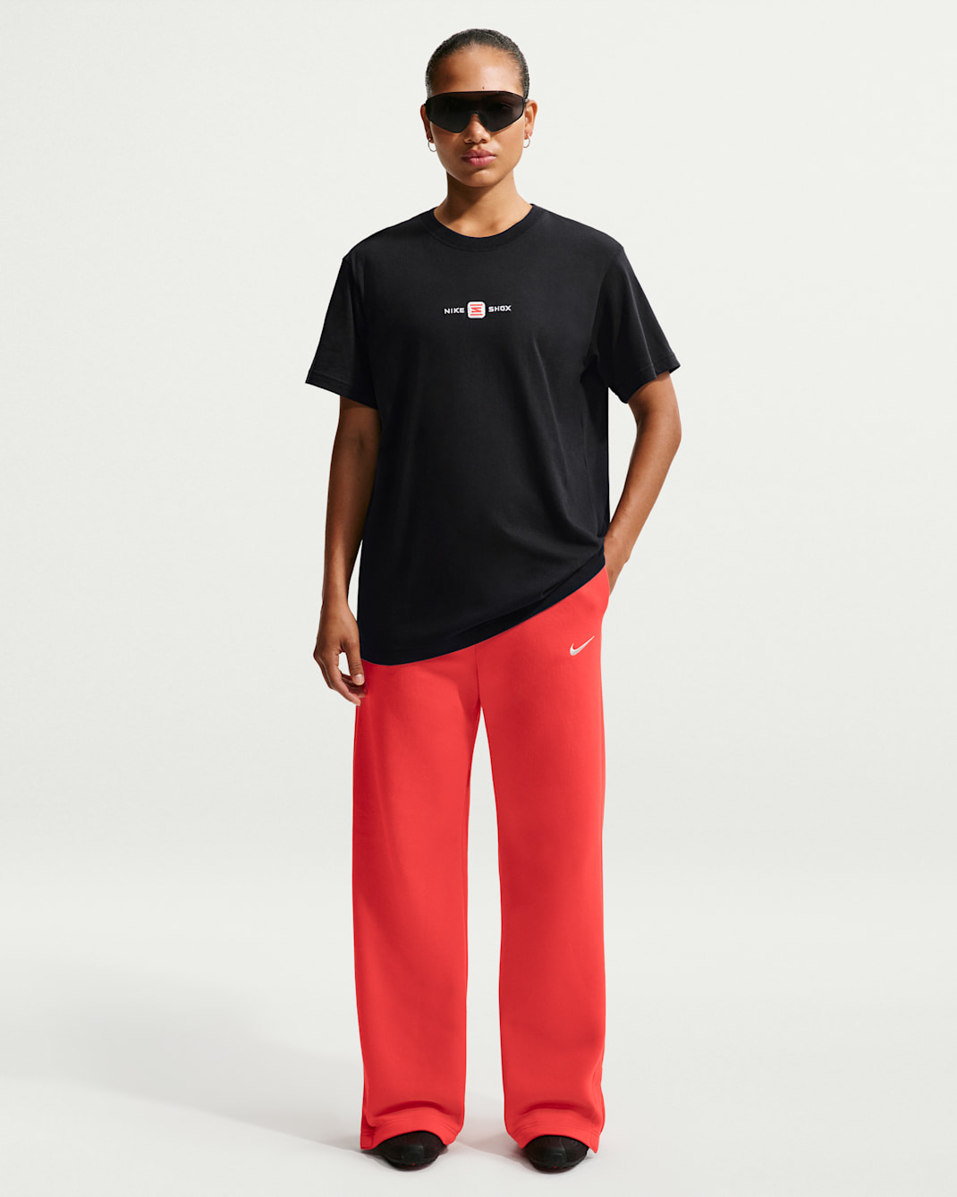 Nike Sportswear Phoenix Fleece Women's High-Waisted Wide-Leg Pants - Light Crimson/Sail