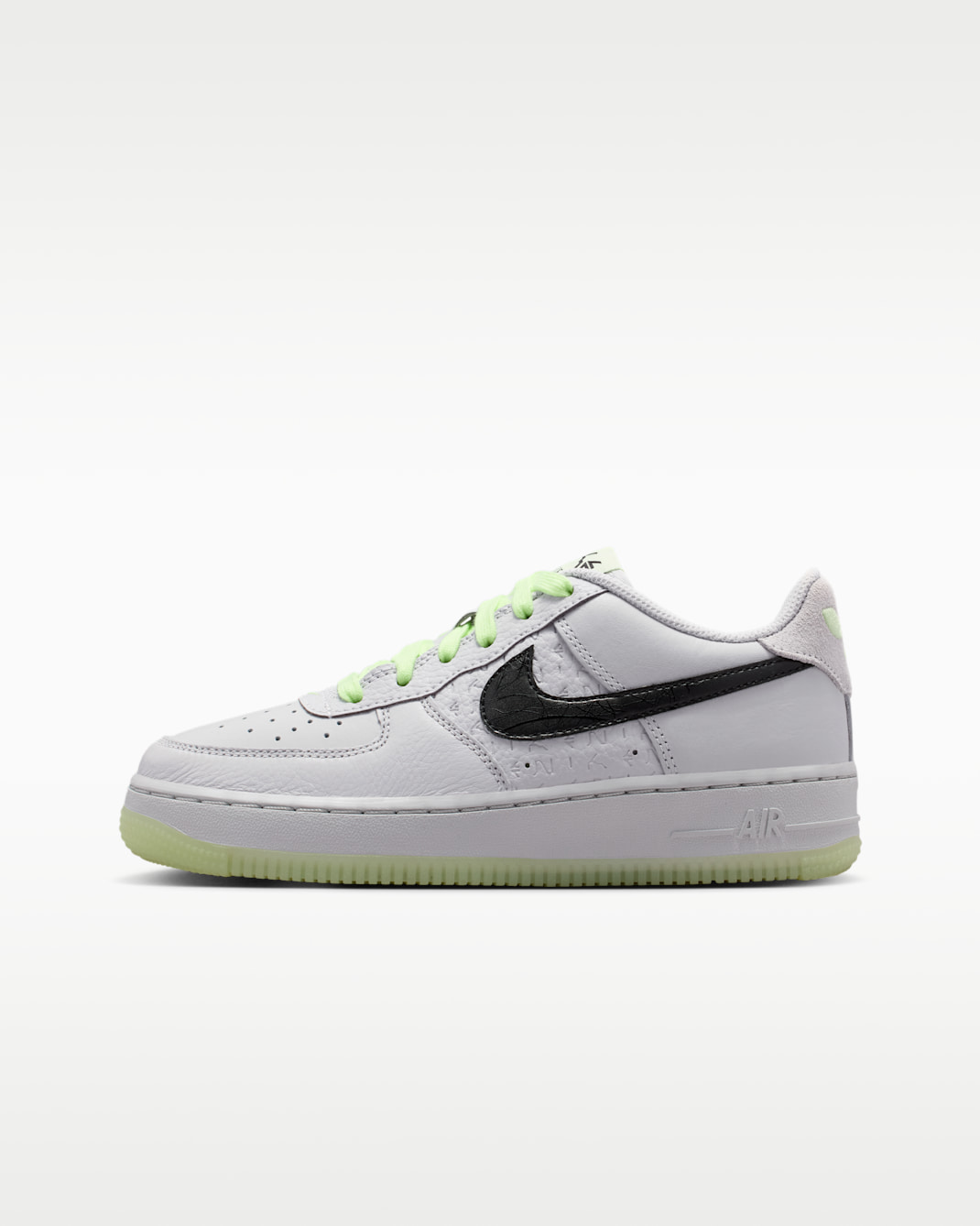 รองเท้าเด็กโต Nike Air Force 1 Low - Photon Dust/Barely Volt/ดำ