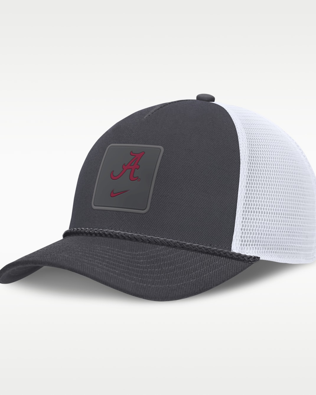 Alabama Sideline Gameday Rope Men's Nike College Trucker Adjustable Hat - Anthracite/White
