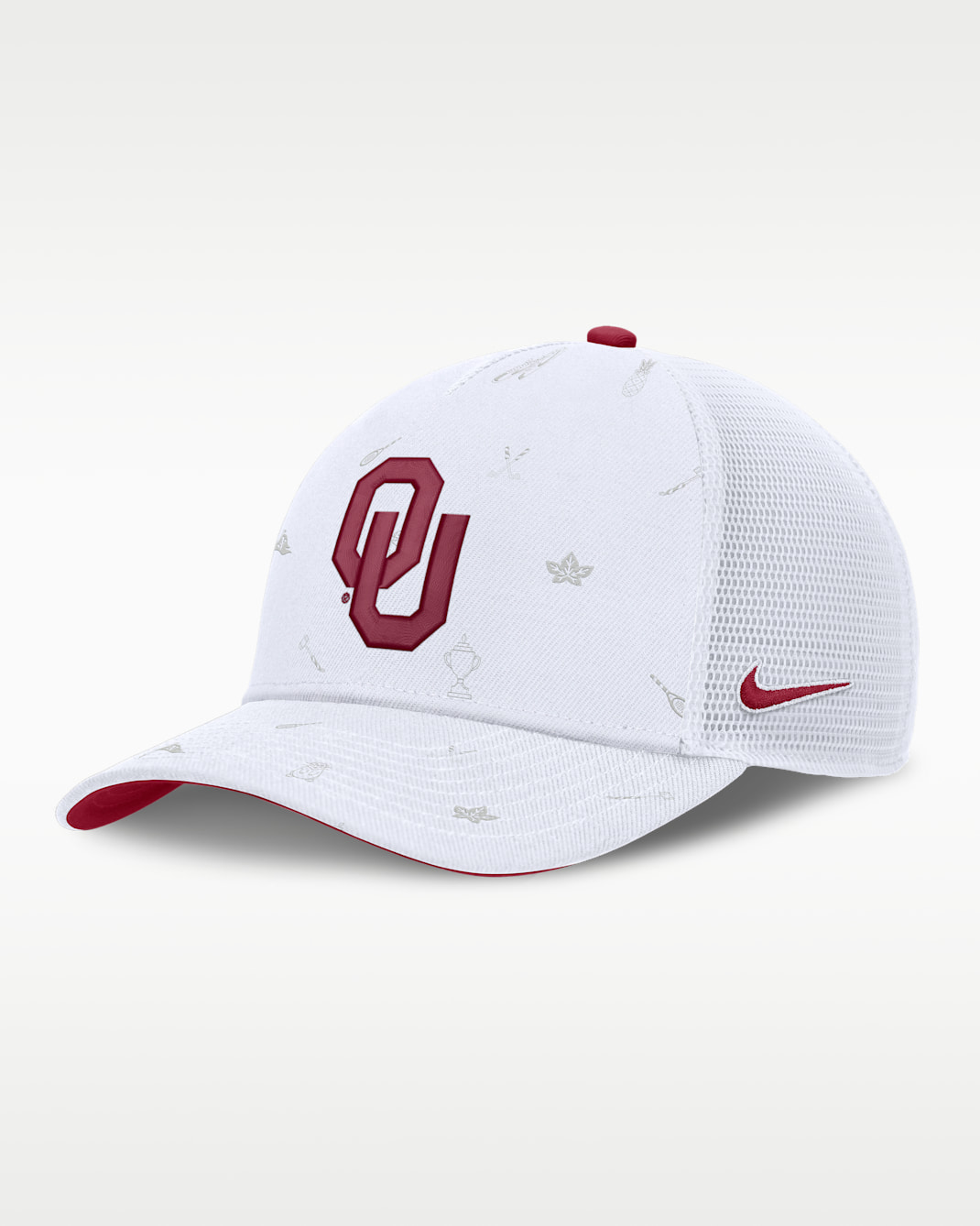 Oklahoma Country Club Golfin' Rise Men's Jordan Brand College Trucker Adjustable Hat - White