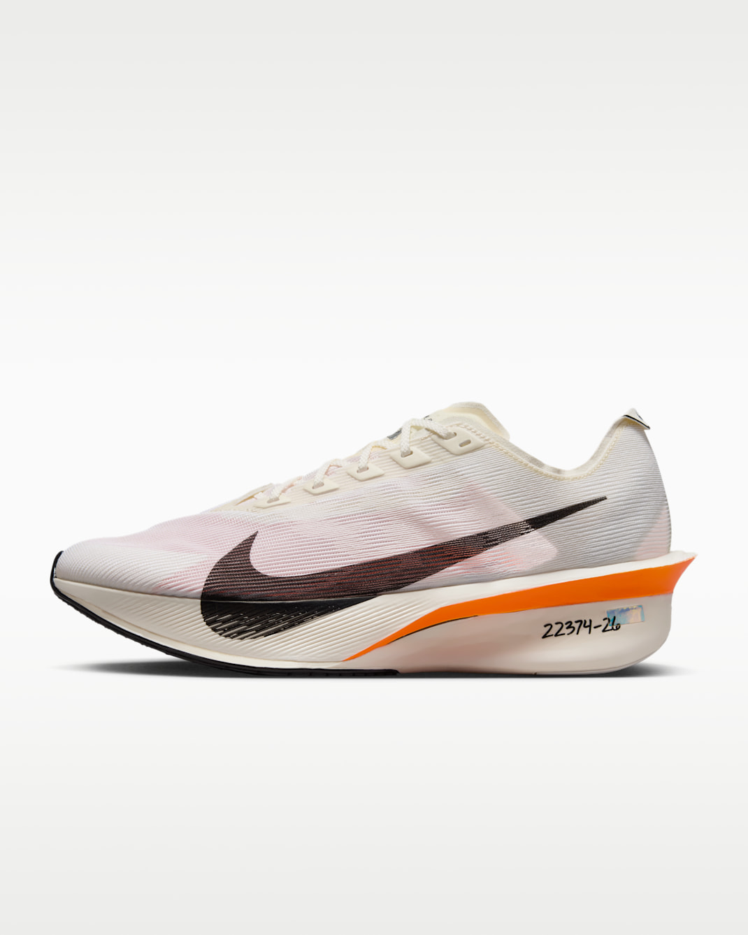Nike Vaporfly 4 Men's Road Racing Shoes - Sail/Total Orange/White/Black