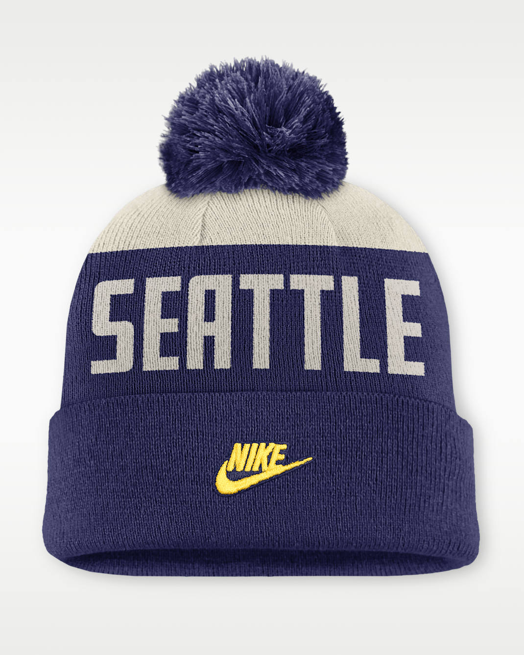 Seattle Mariners Cooperstown Peak Men's Nike MLB Cuffed Pom Beanie