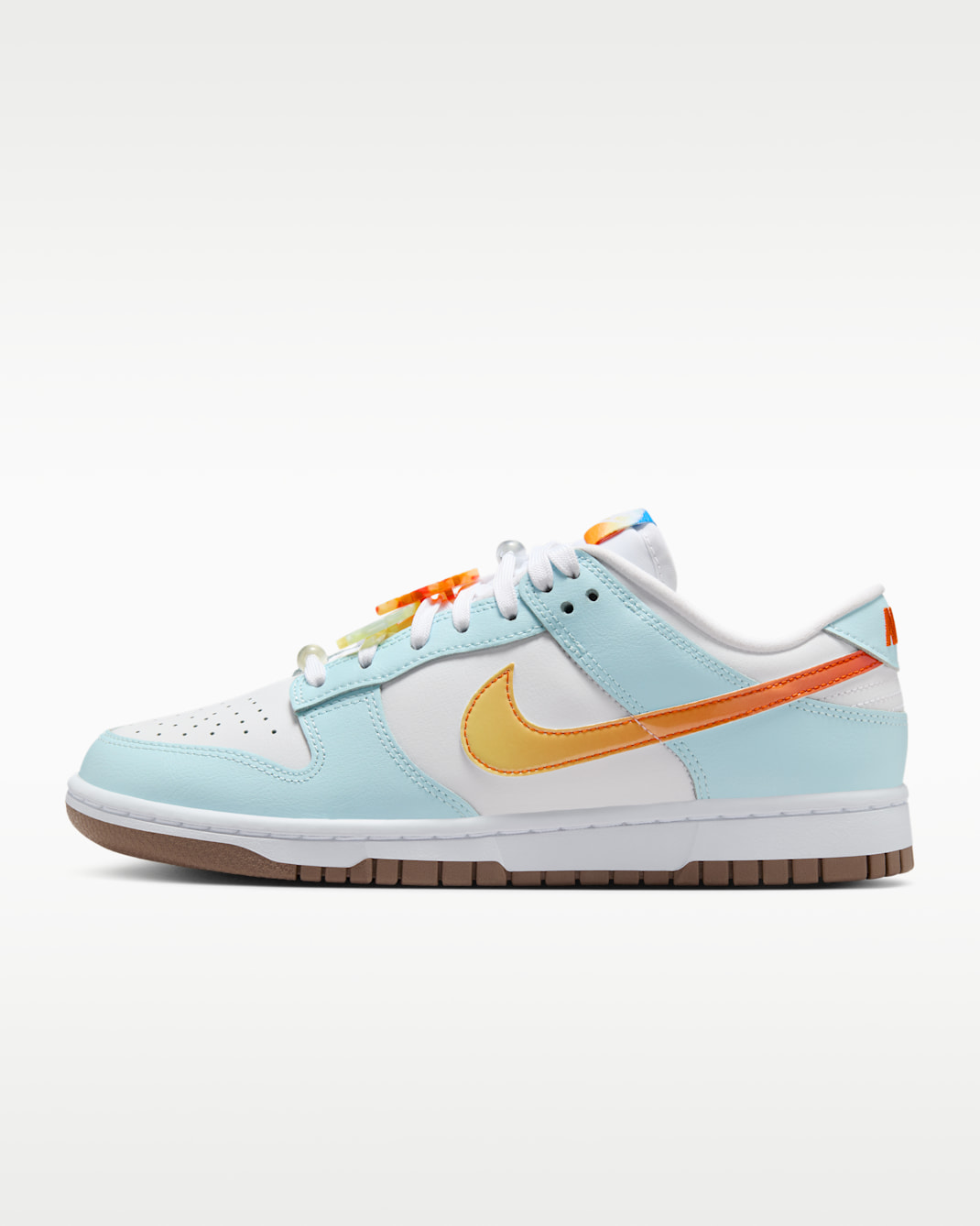 รองเท้าผู้หญิง Nike Dunk Low LX - ขาว/ขาว/Glacier Blue/หลายสี