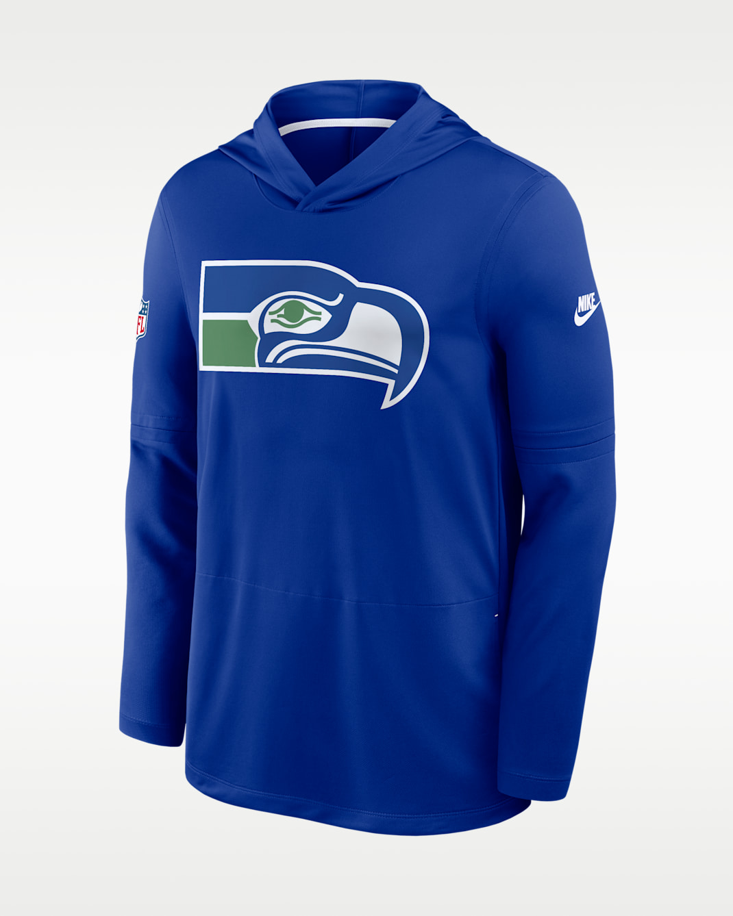 Seattle Seahawks Alt Men's Nike Dri-FIT NFL Long-Sleeve Hooded Top - Royal