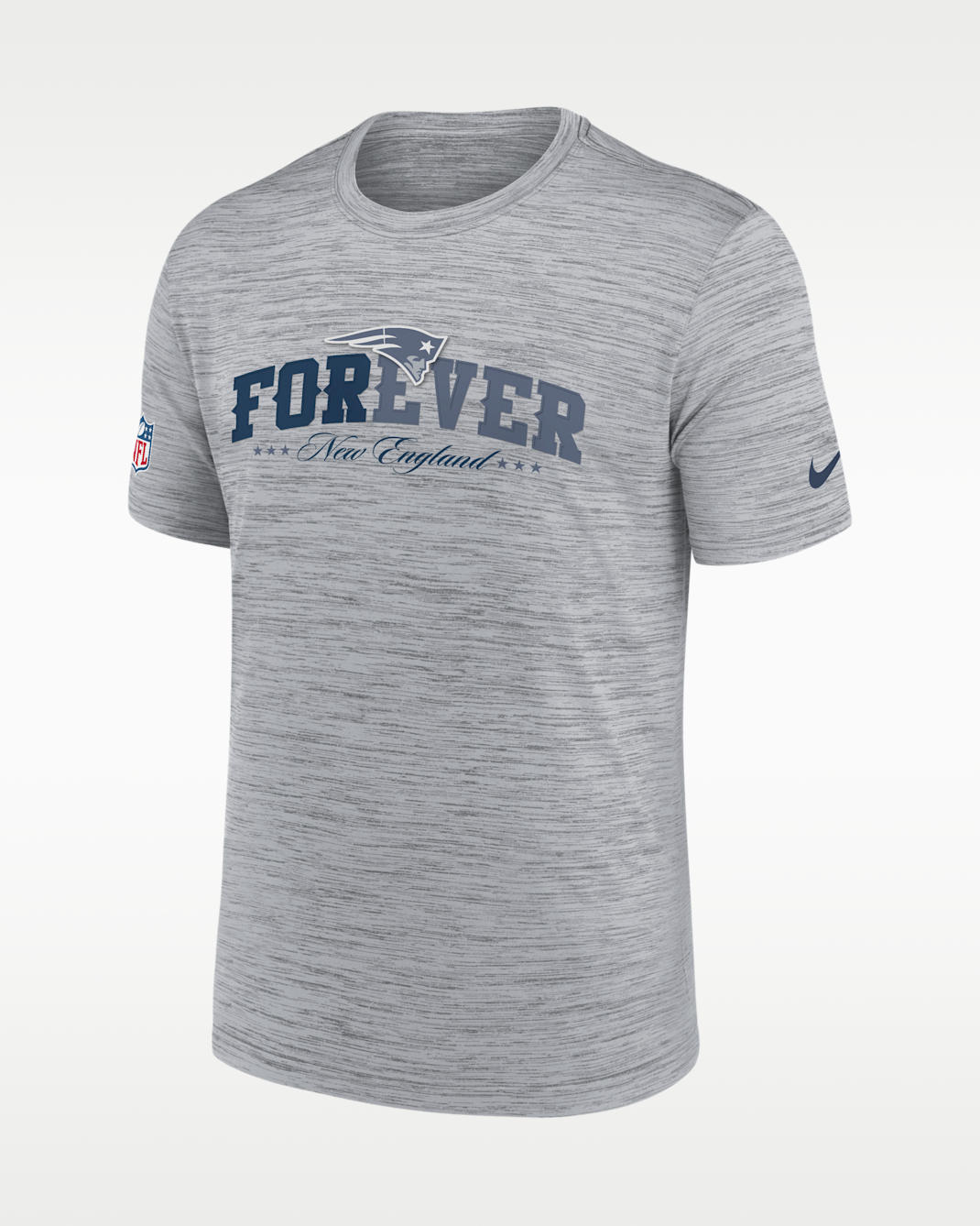 New England Patriots Rivalries Collection Sideline Velocity Men's Nike Dri-FIT NFL T-Shirt - Silver