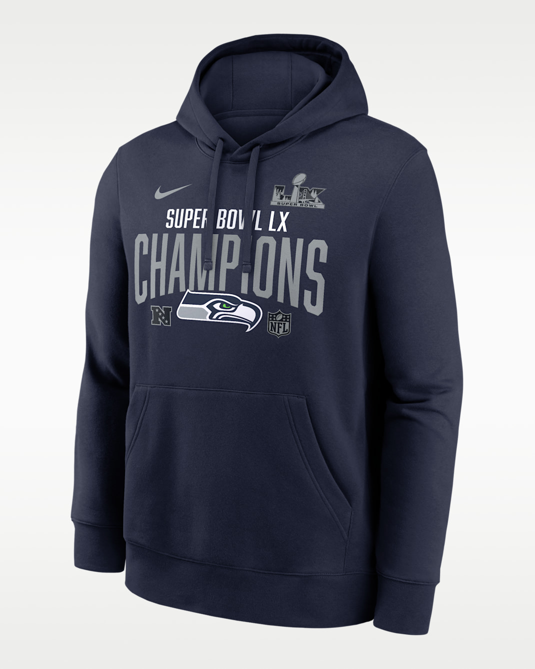 Seattle Seahawks Super Bowl LX Champions Going Yard Club Men's Nike NFL Pullover Hoodie - College Navy