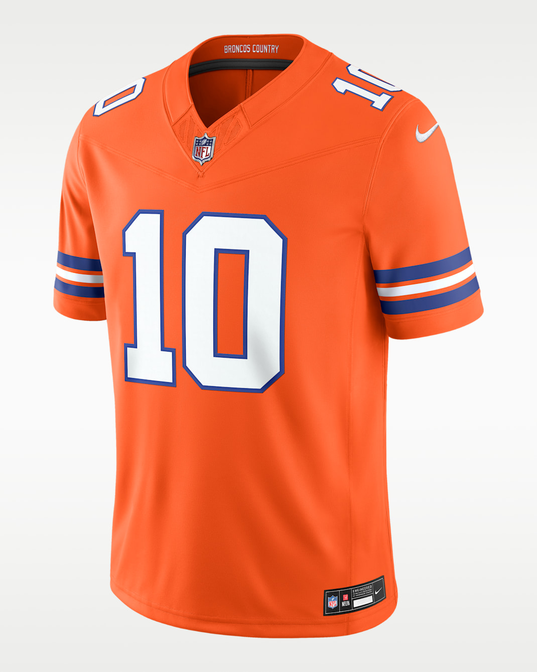 Bo Nix Denver Broncos Men's Nike Dri-FIT NFL Limited Jersey - Orange
