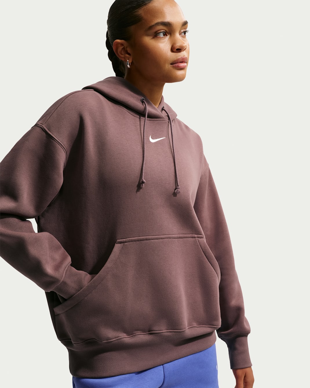 Sudadera con gorro sin cierre oversized para mujer Nike Sportswear Phoenix Fleece - Tatuaje/Vela