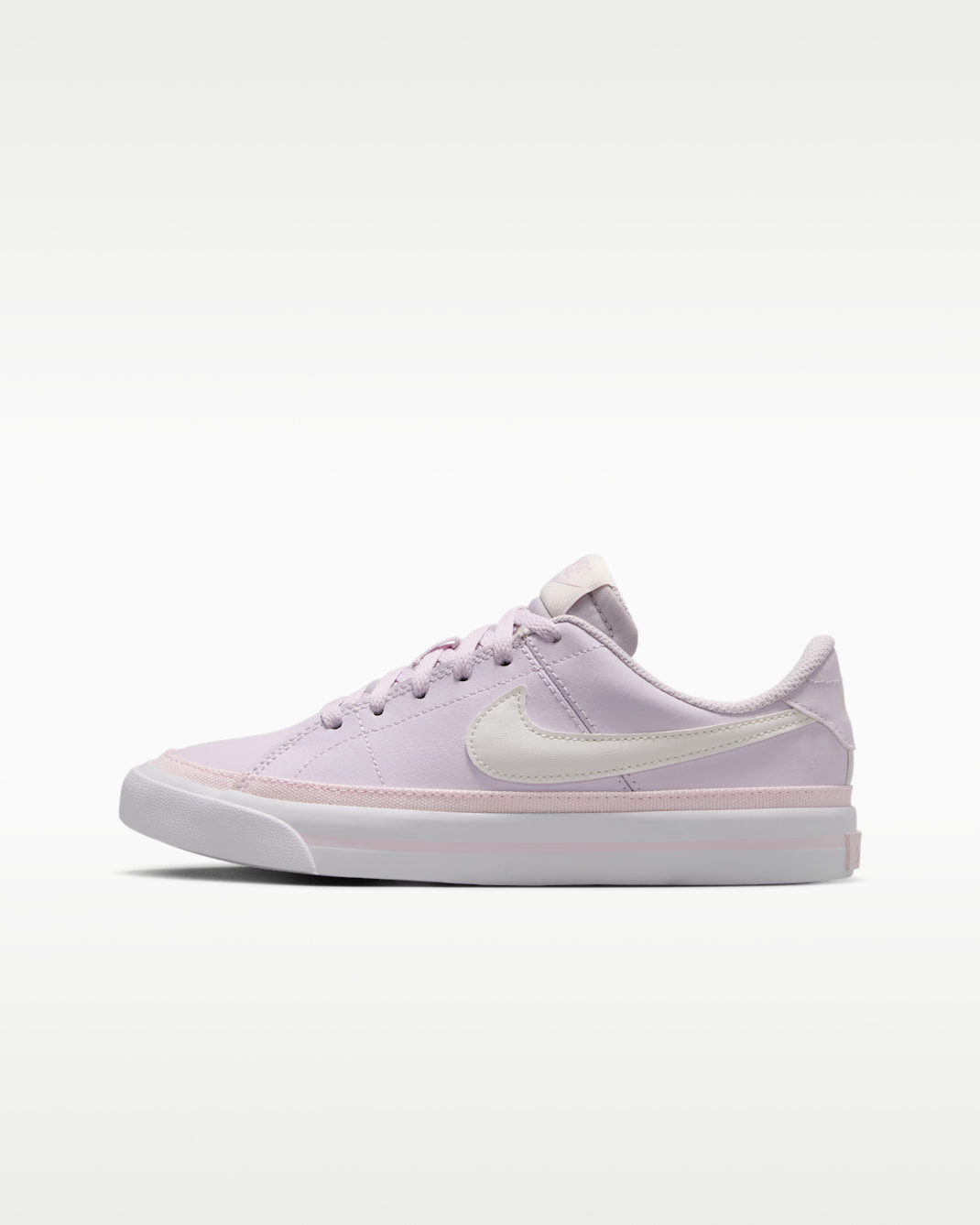 Tenis para niños grandes Nike Court Legacy - Violeta claro/Blanco/Vela