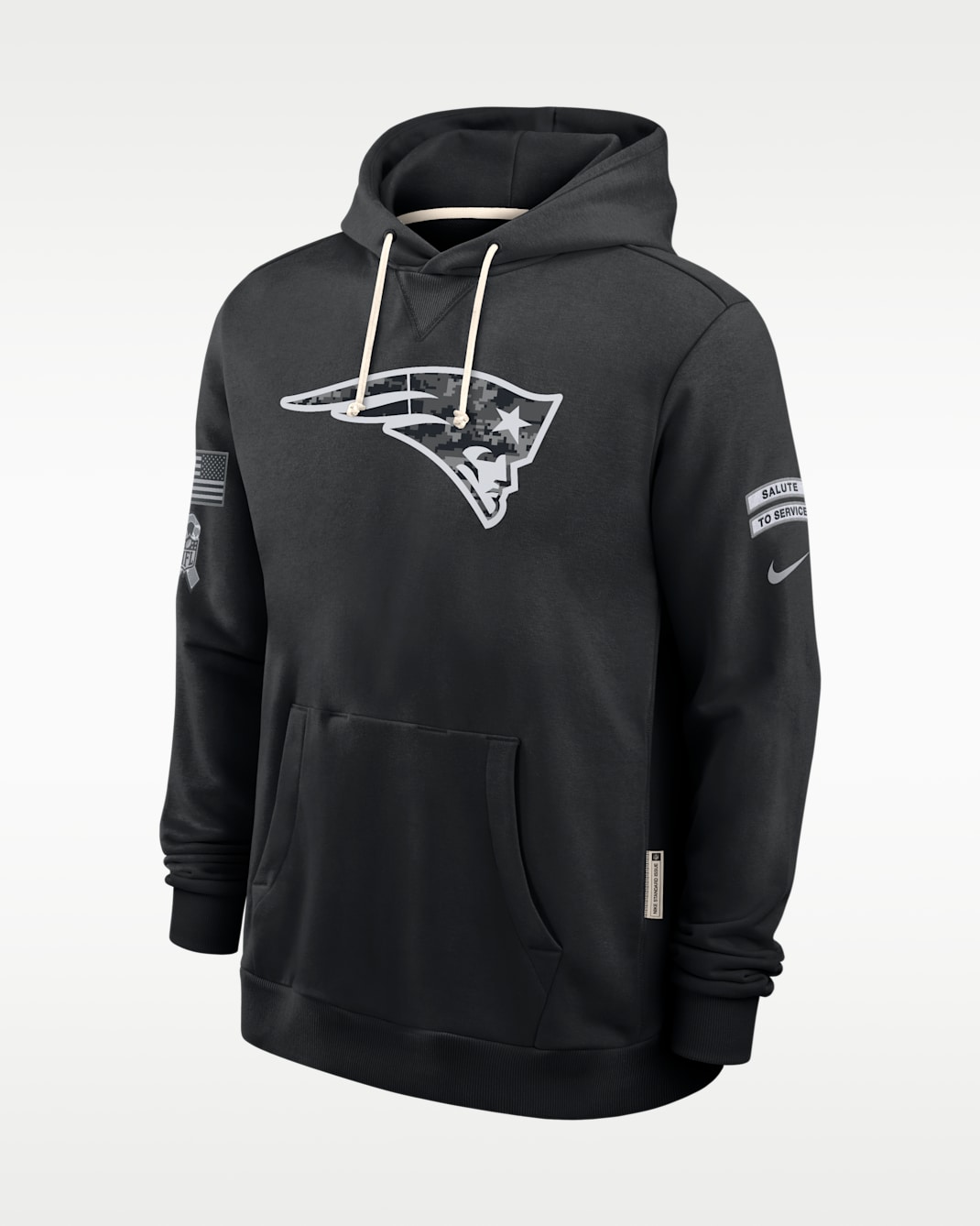 New England Patriots Salute to Service Sideline Men's Nike Dri-FIT NFL Pullover Hoodie - Black