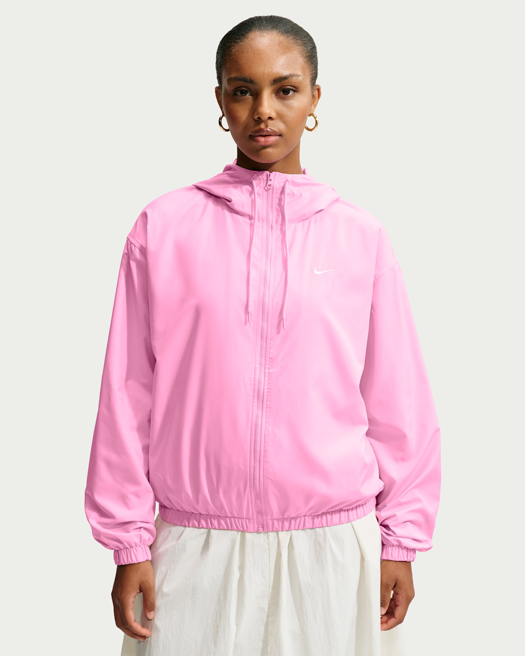 Nike Sportswear Women's Loose Hooded UV Jacket - Pink Rise/Sail