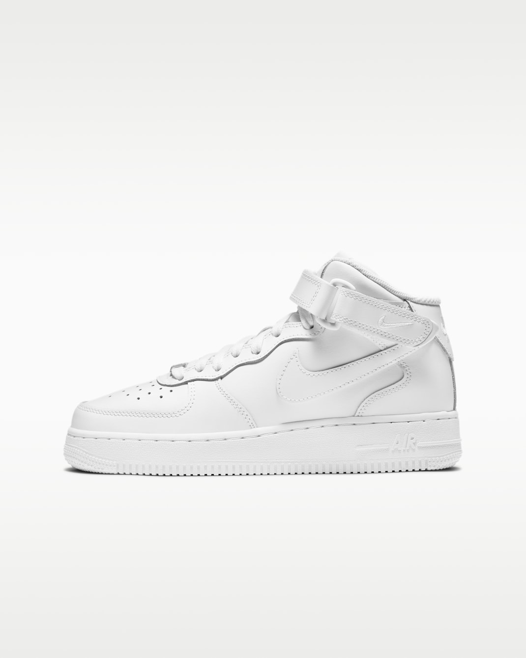 Nike Air Force 1 Mid LE Older Kids' Shoe - White/White